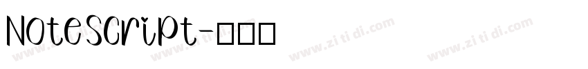 Note Script字体转换